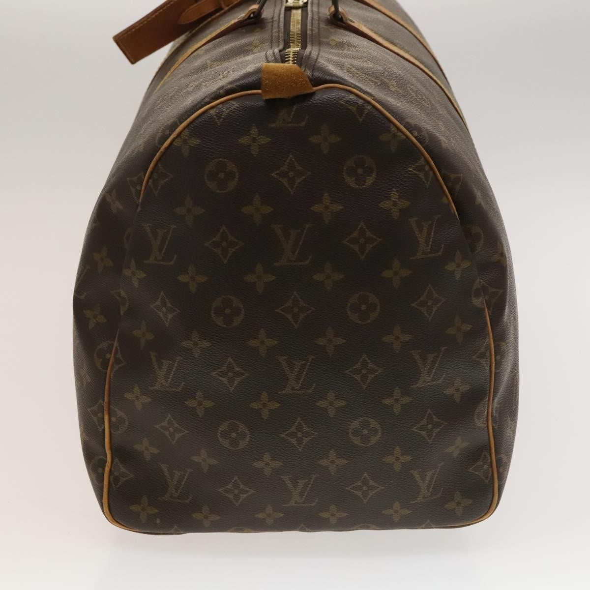 Louis Vuitton Keepall Bag Monogram Canvas, BROWN, CANVAS, Travel bag