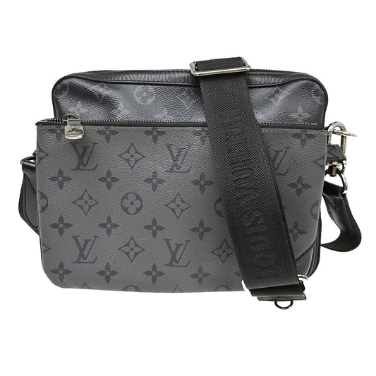 Louis Vuitton Trio Messenger Bag Reverse Monogram Eclipse Canvas, Black, Canvas, Shoulder Bag