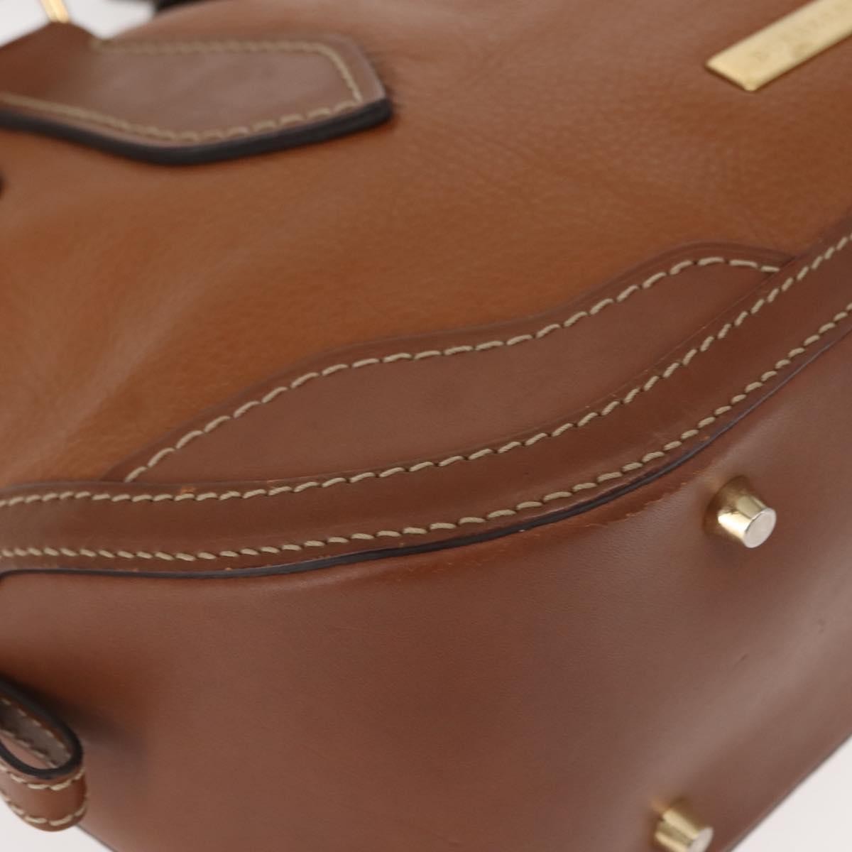 Burberry Orchard Bag Smooth Leather, BROWN, LEATHER, Handbag