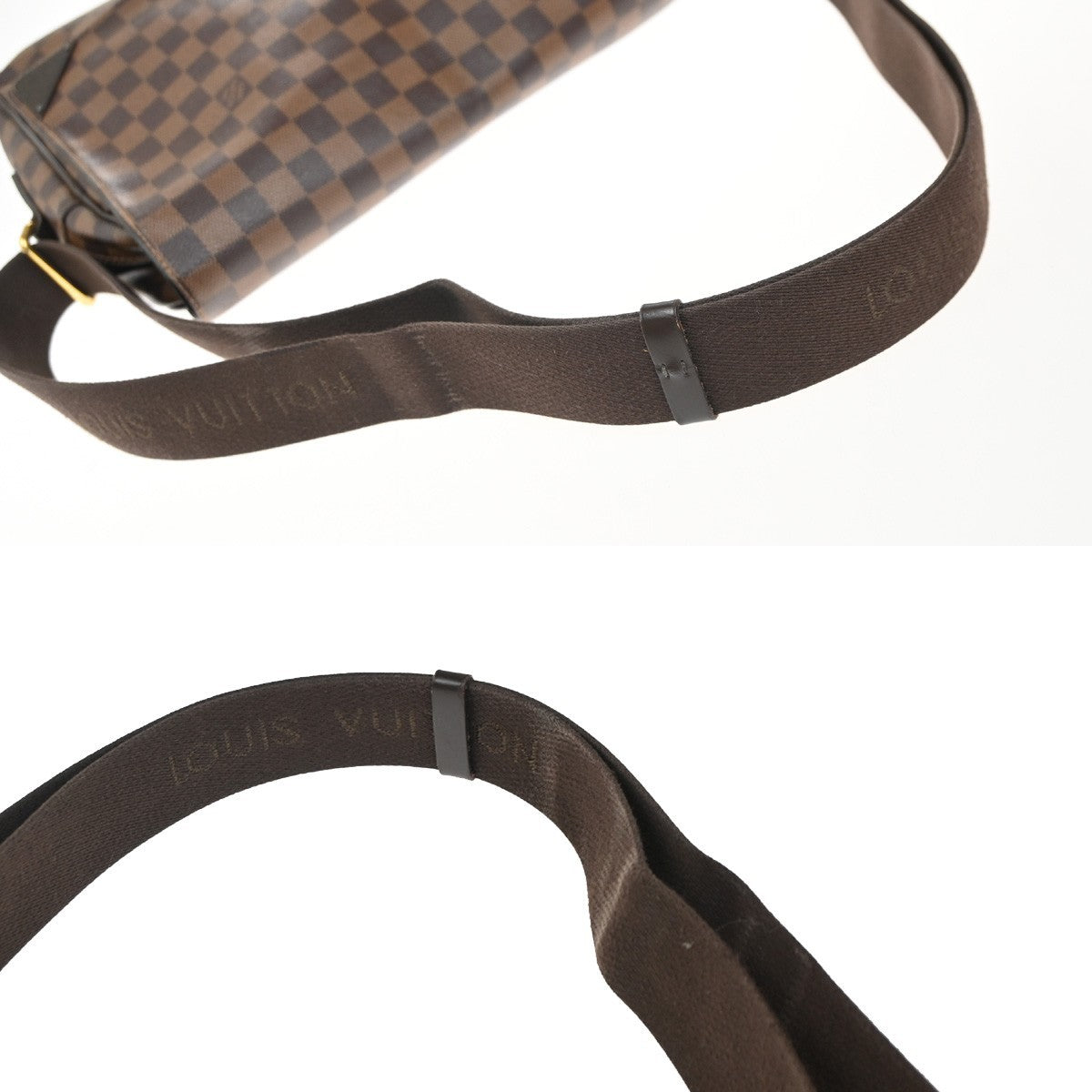 Louis Vuitton Shelton Messenger Bag Damier, BROWN, CANVAS, Shoulder bag