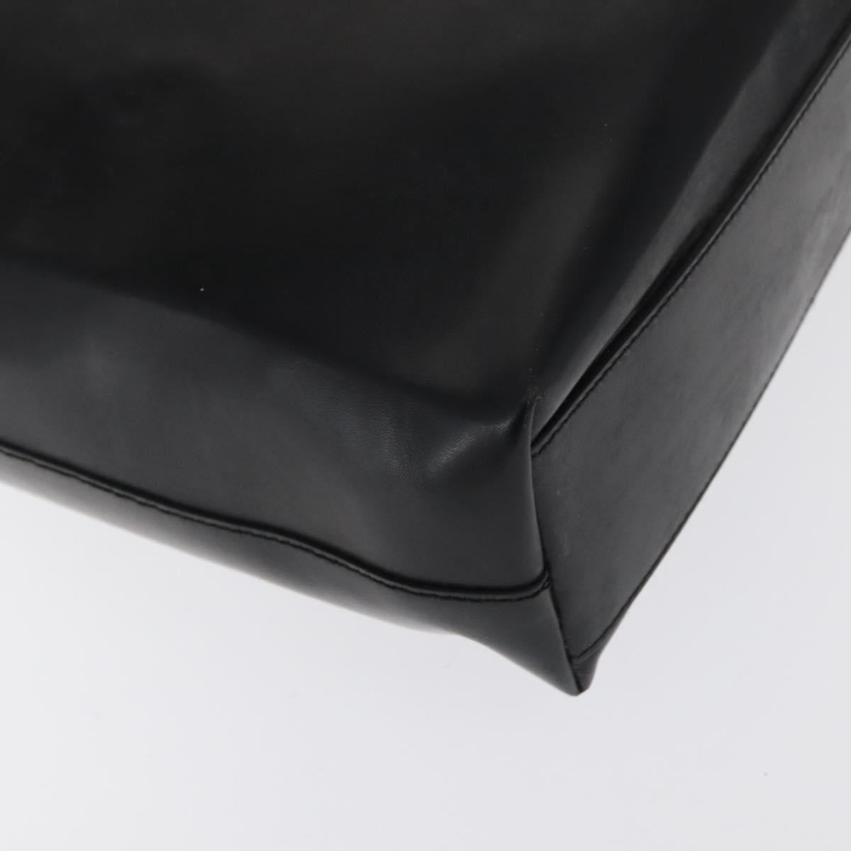 Prada Vintage Tote Leather, BLACK, LEATHER, Tote bag
