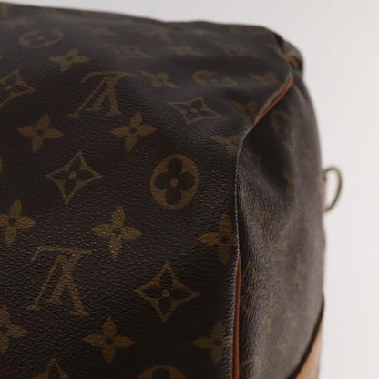 Louis Vuitton Keepall Bandouliere Bag Monogram Canvas, BROWN, CANVAS, Travel bag