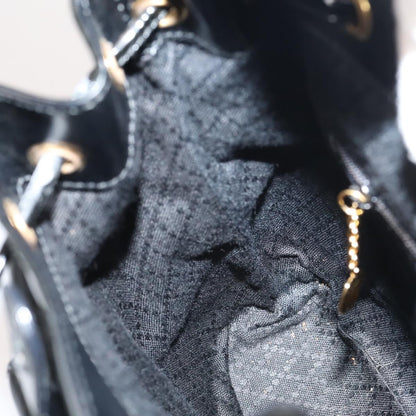 Gucci Vintage Bamboo Backpack Patent, BLACK, PATENT_LEATHER, Backpack