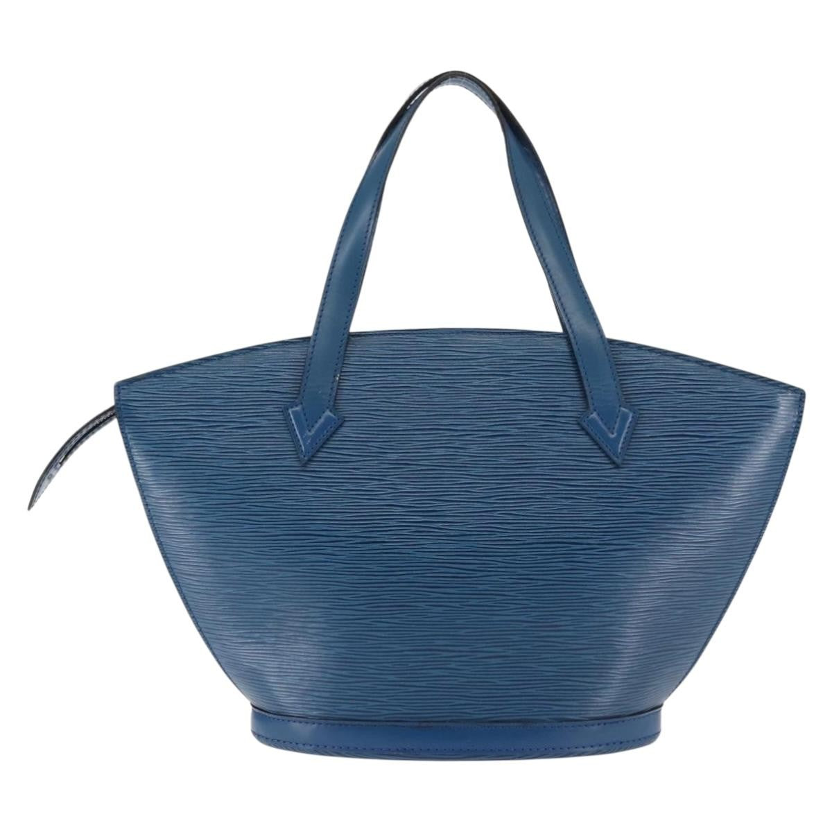 Louis Vuitton Saint Jacques Handbag Epi Leather, BLUE, LEATHER, Shoulder bag