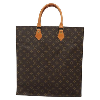 Louis Vuitton Sac Plat Bag Monogram Canvas, BROWN, CANVAS, Tote bag