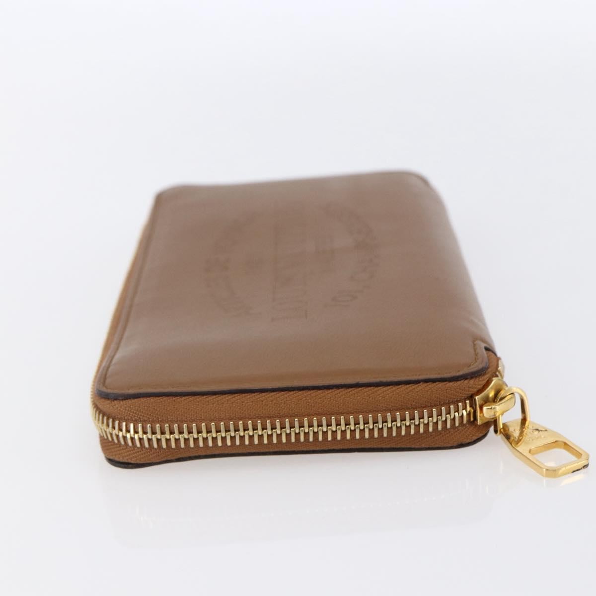 Louis Vuitton Zippy wallet Leather, BROWN, LEATHER, Wallets