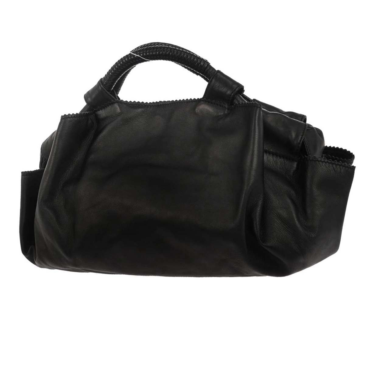 Loewe Anagram Logo Nappa Aire Hand Bag Leather, BLACK, LEATHER, Handbag