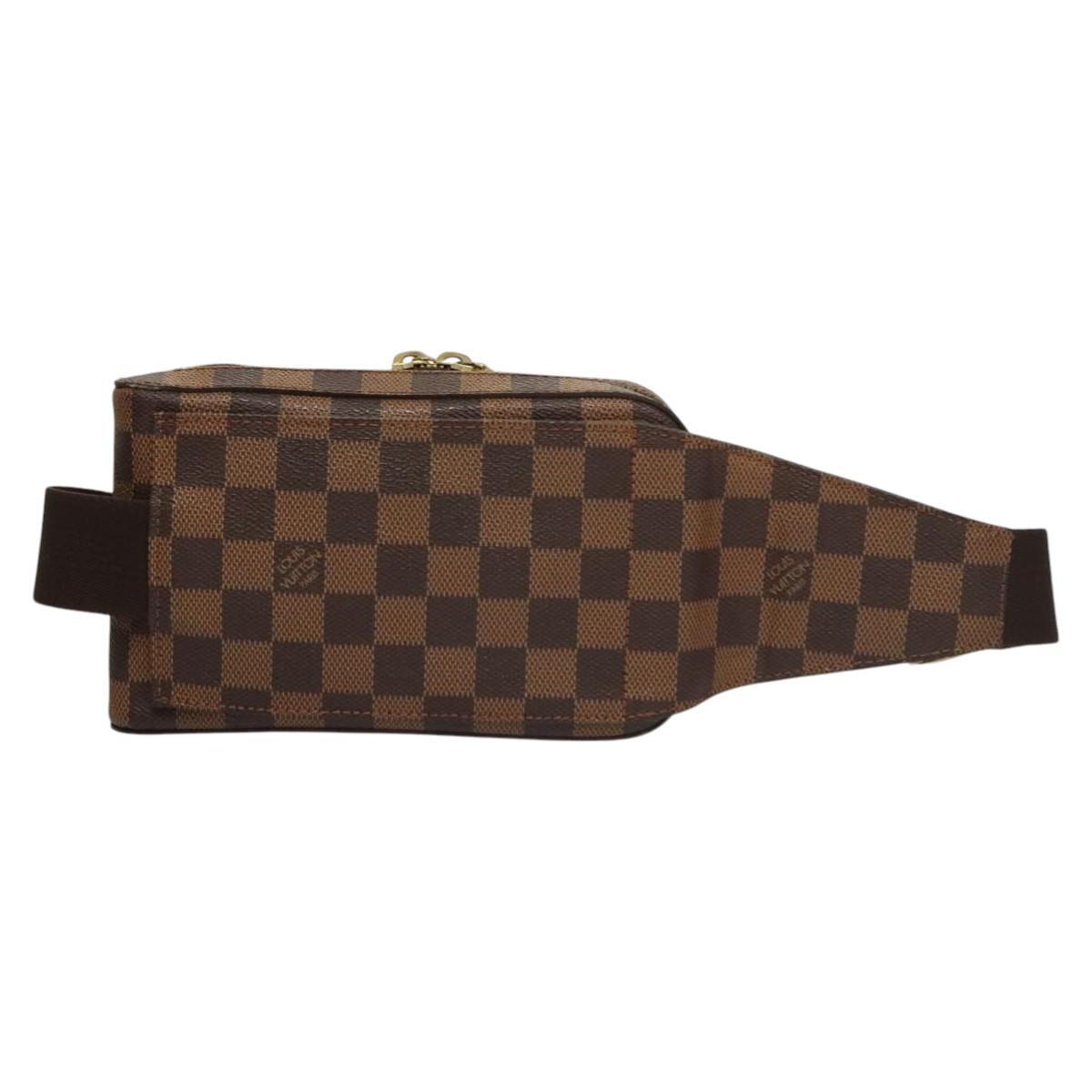 Louis Vuitton Geronimos Waist Bag Damier, BROWN, CANVAS, Travel bag