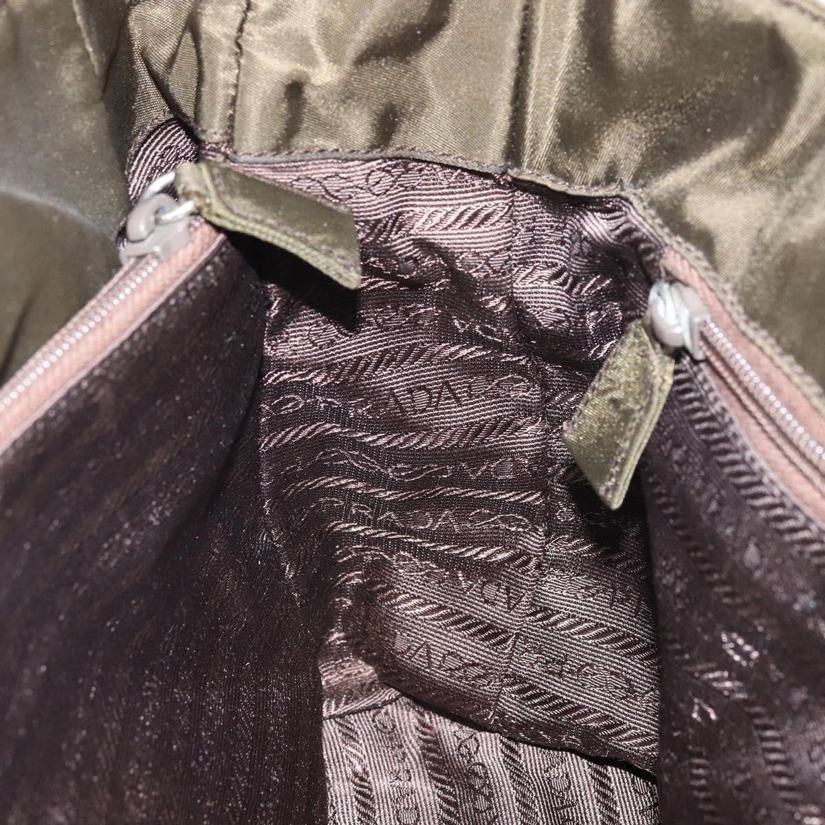 Prada Open Tote Tessuto, KHAKI, NYLON, Handbag