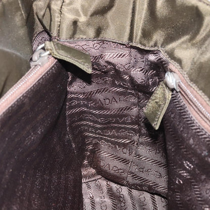 Prada Open Tote Tessuto, KHAKI, NYLON, Handbag
