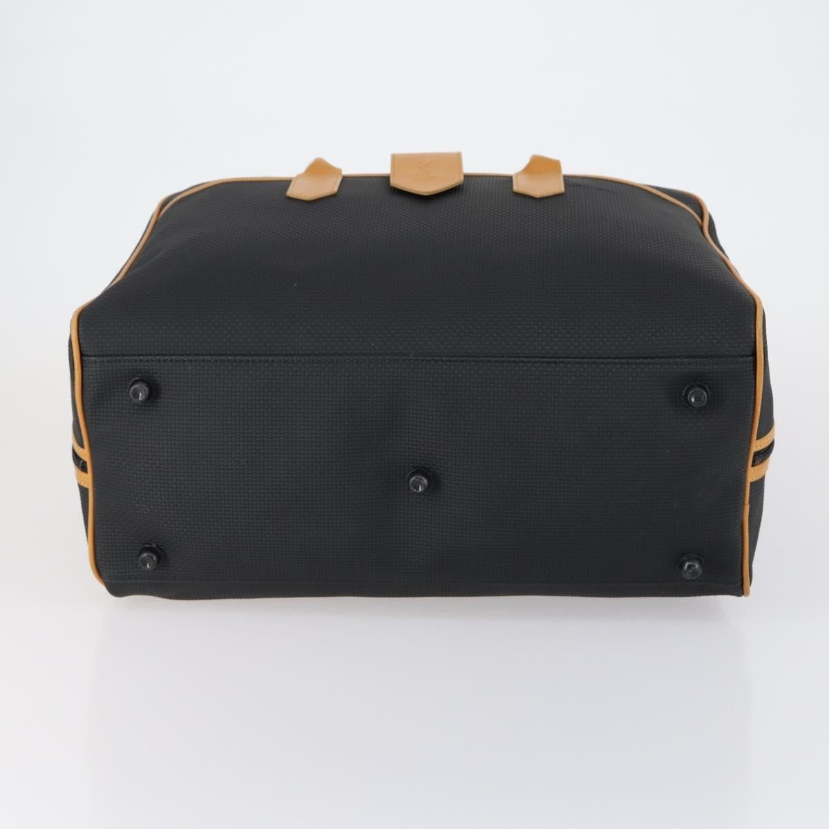 Saint Laurent Vintage Boston PVC Leather, BLACK, PVC, Travel bag