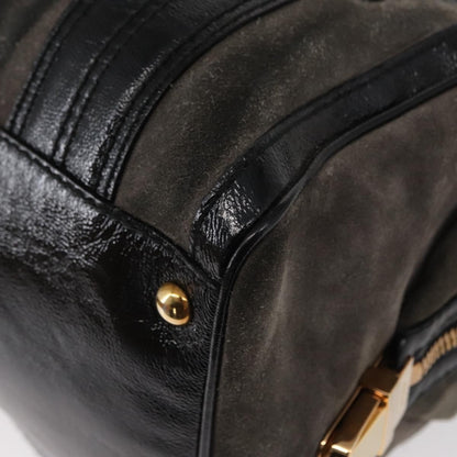 Gucci Aviatrix Satchel Suede, BLACK, SUEDE, Handbag