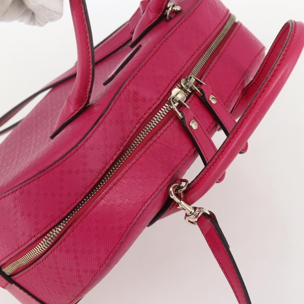 Gucci Bright Top Handle Bag Diamante Leather, PINK, LEATHER, Handbag