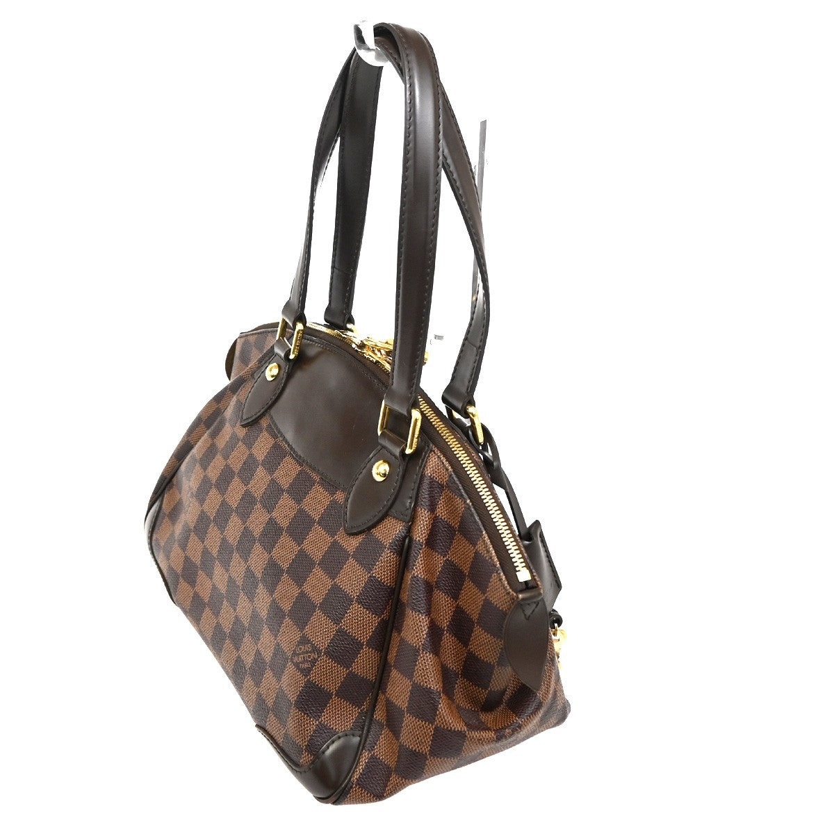 Louis Vuitton Verona Handbag Damier, BROWN, CANVAS, Shoulder bag