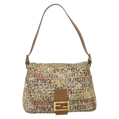 Fendi Mamma Baguette Zucca canvas, Beige, Canvas, Shoulder Bag