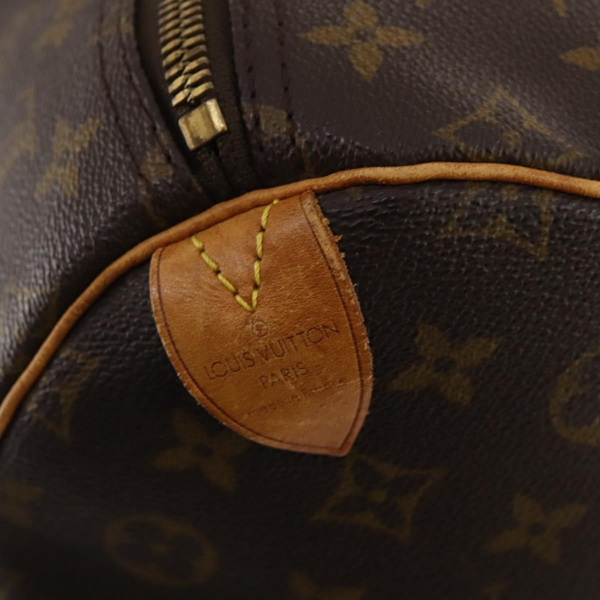 Louis Vuitton Keepall Bag Monogram Canvas, BROWN, CANVAS, Travel bag