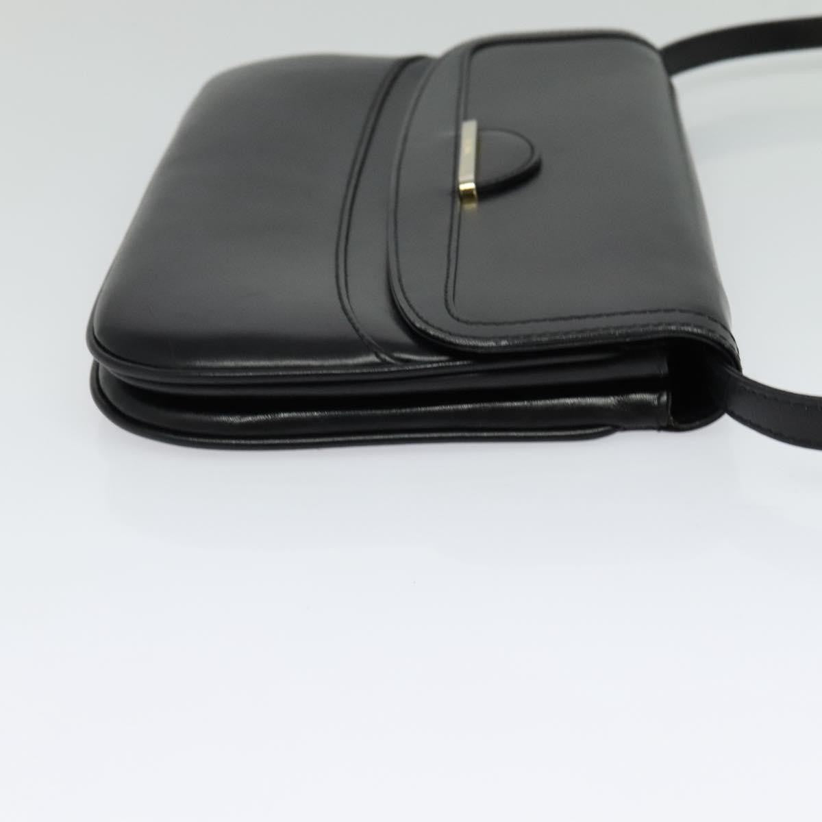 Bally Vintage Shoulder Bag Leather, BLACK, LEATHER, Shoulder bag