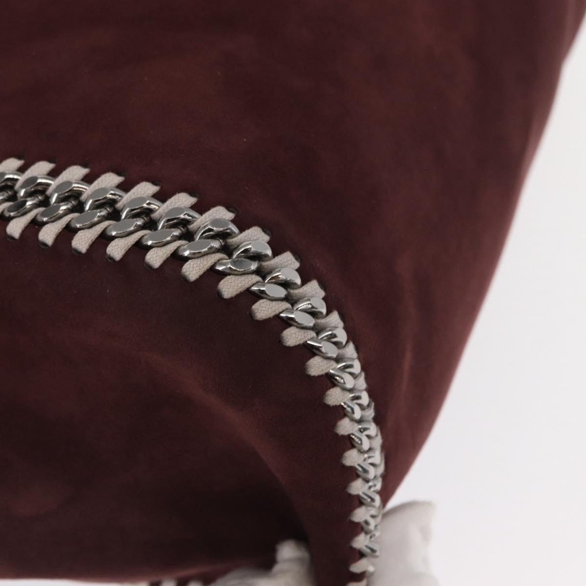 Stella McCartney Falabella Reversible Tote Shaggy Deer, BURGUNDY, POLYESTER, Tote bag