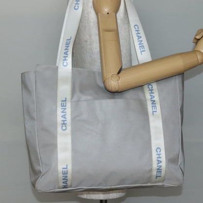 Chanel Sport Line Tote bag Nylon, Gray, Nylon, Tote Bag