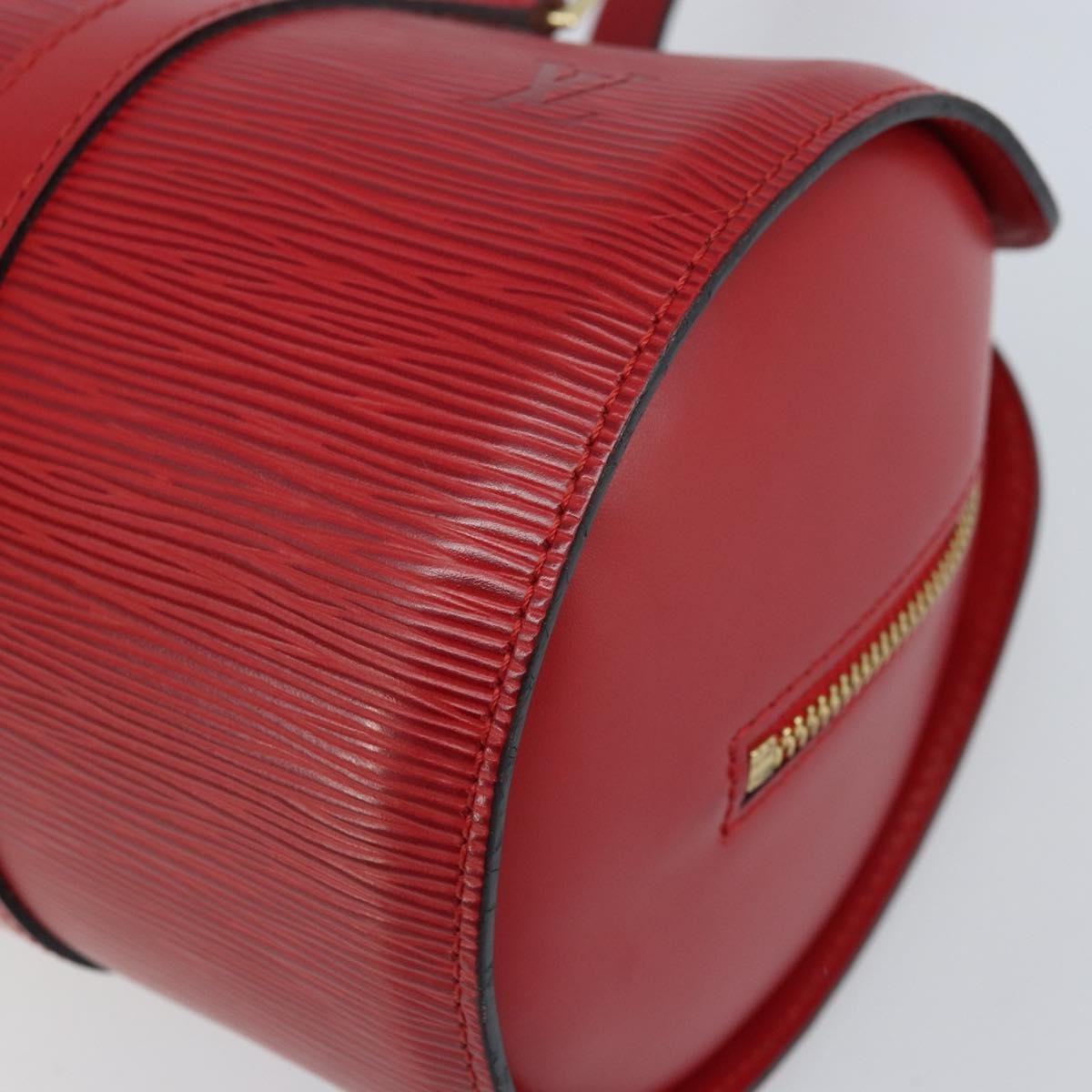 Louis Vuitton Soufflot Handbag Epi Leather, Red, Leather, Handbag
