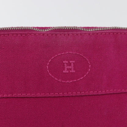 Hermes Bolide Travel Pouch Canvas, Pink, Canvas, Clutch