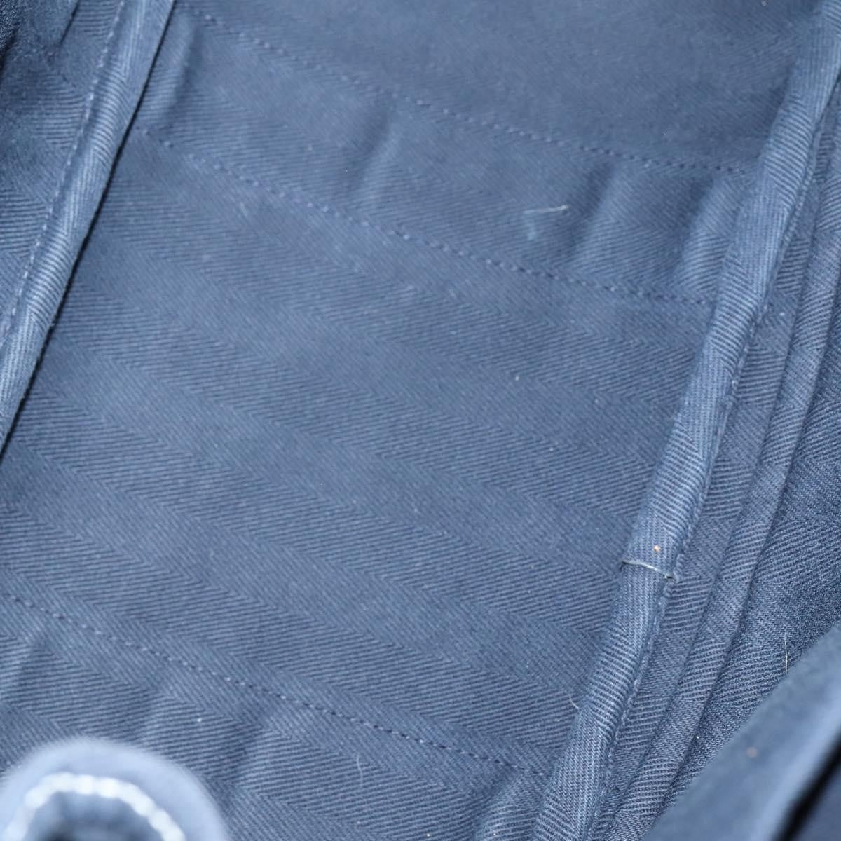 Hermes Valparaiso Bag Toile and Leather, NAVY, CANVAS, Handbag