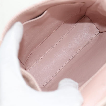 Chanel Ring Flap Bag Quilted Leather, PINK, LEATHER, Clutche & pouche