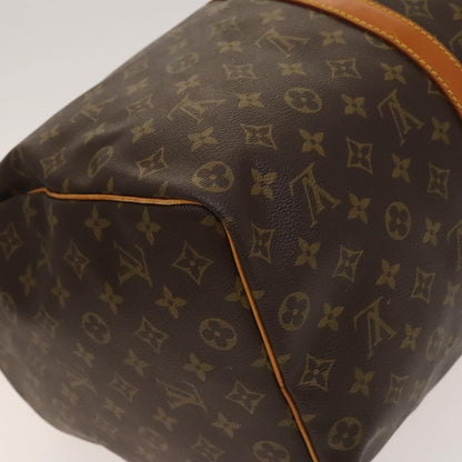 Louis Vuitton Keepall Bag Monogram Canvas, BROWN, CANVAS, Travel bag