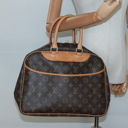 Louis Vuitton Deauville Handbag Monogram Canvas, BROWN, CANVAS, Handbag