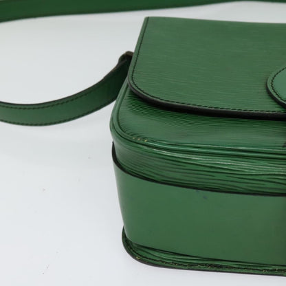 Louis Vuitton Cartouchiere Handbag Epi Leather, Green, Leather, Shoulder Bag