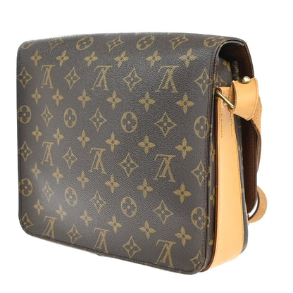 Louis Vuitton Cartouchiere Handbag Monogram Canvas, BROWN, CANVAS, Shoulder bag