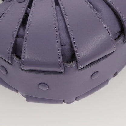 Bottega Veneta Shell Bag Leather, Purple, Leather, Shoulder Bag