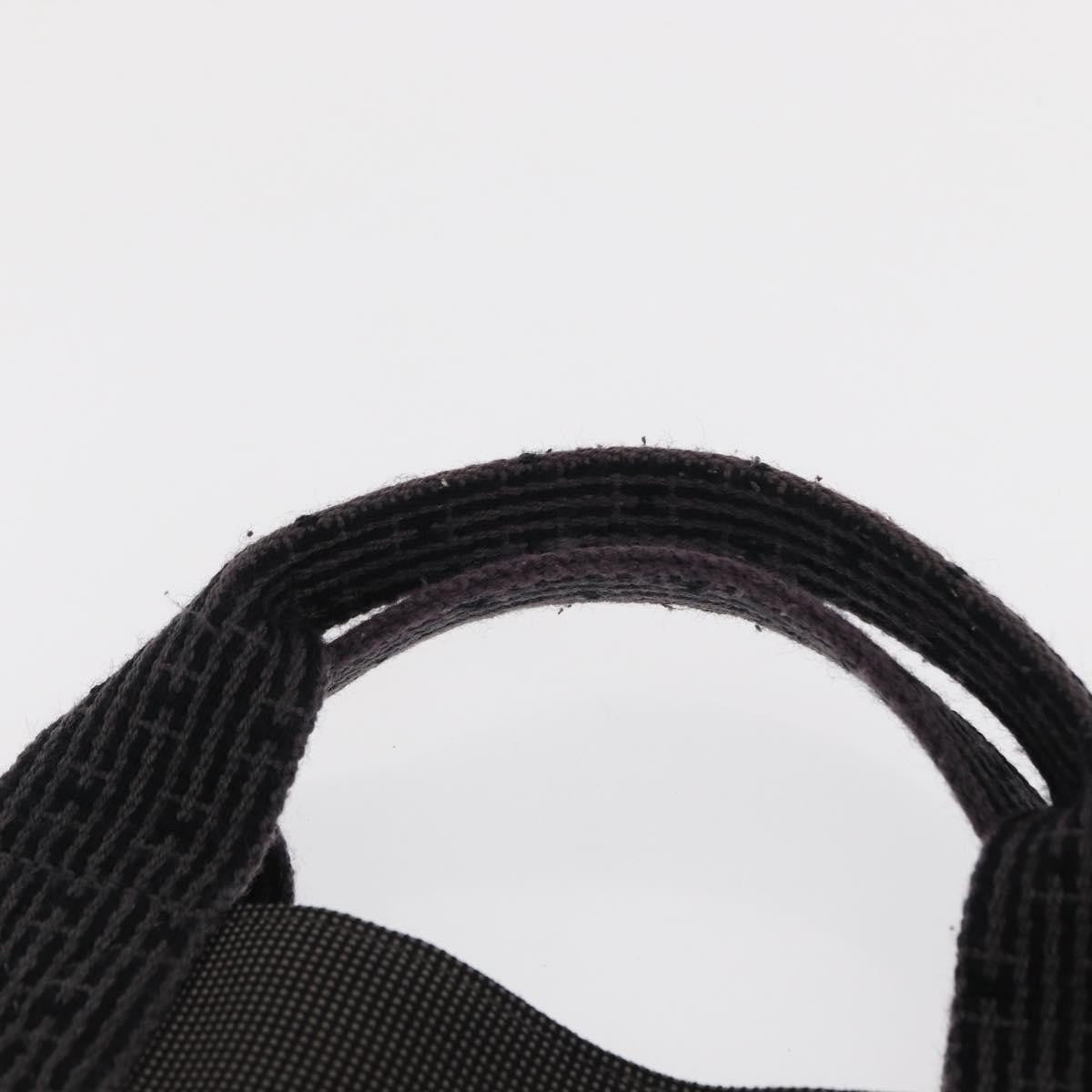 Hermes Fourre-tout Herline Canvas, GRAY, CANVAS, Tote bag