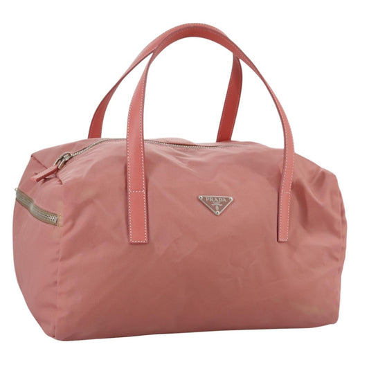 Prada Vintage Boston Bag Nylon, Pink, Nylon, Travel Bag