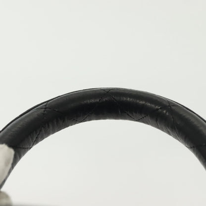 Chanel Vanity pouch Leather, BLACK, LEATHER, Toiletry Case