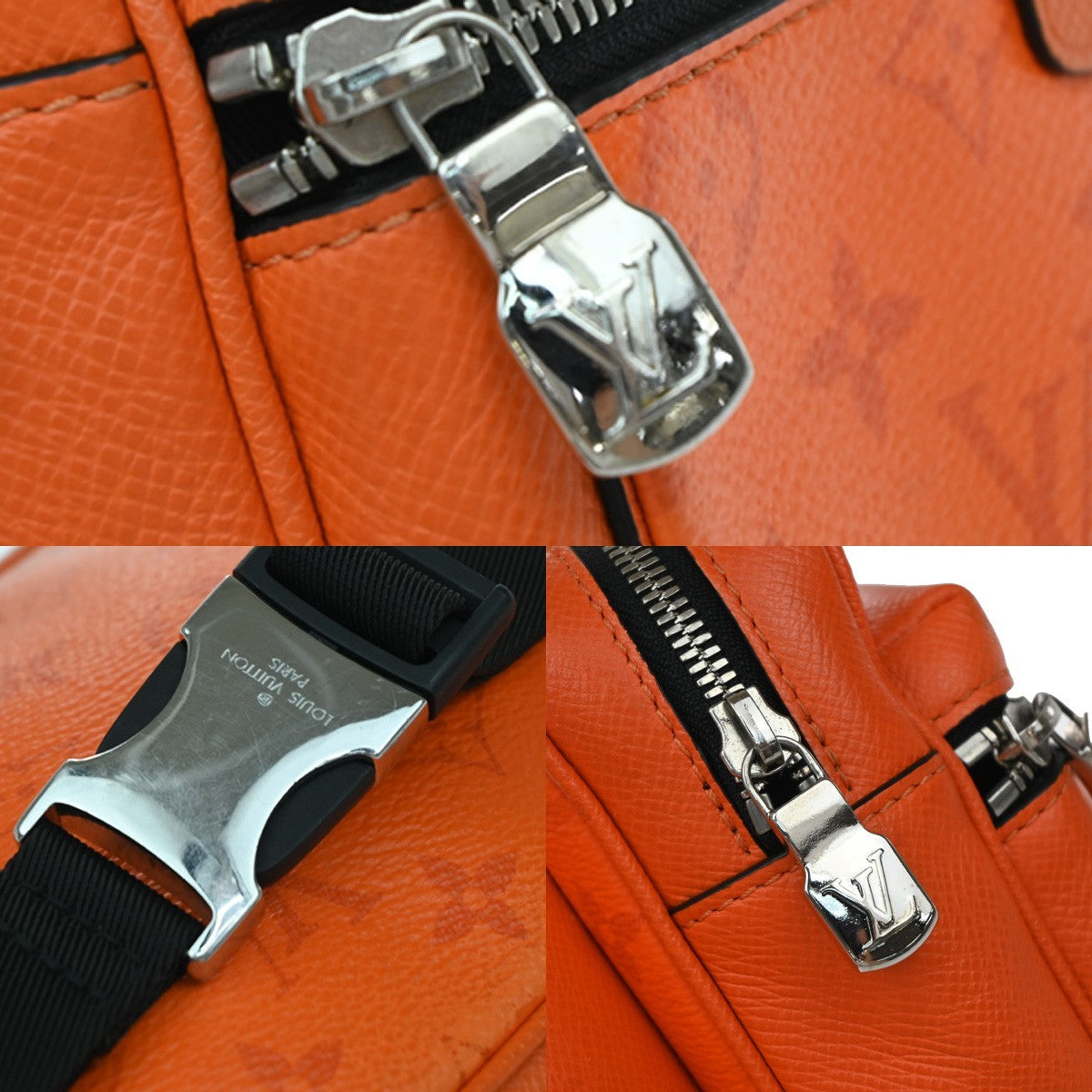 Louis Vuitton Outdoor Messenger Bag Monogram Taigarama, ORANGE, LEATHER, Crossbody bag