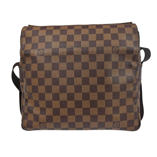Louis Vuitton Naviglio Handbag Damier, BROWN, CANVAS, Shoulder bag