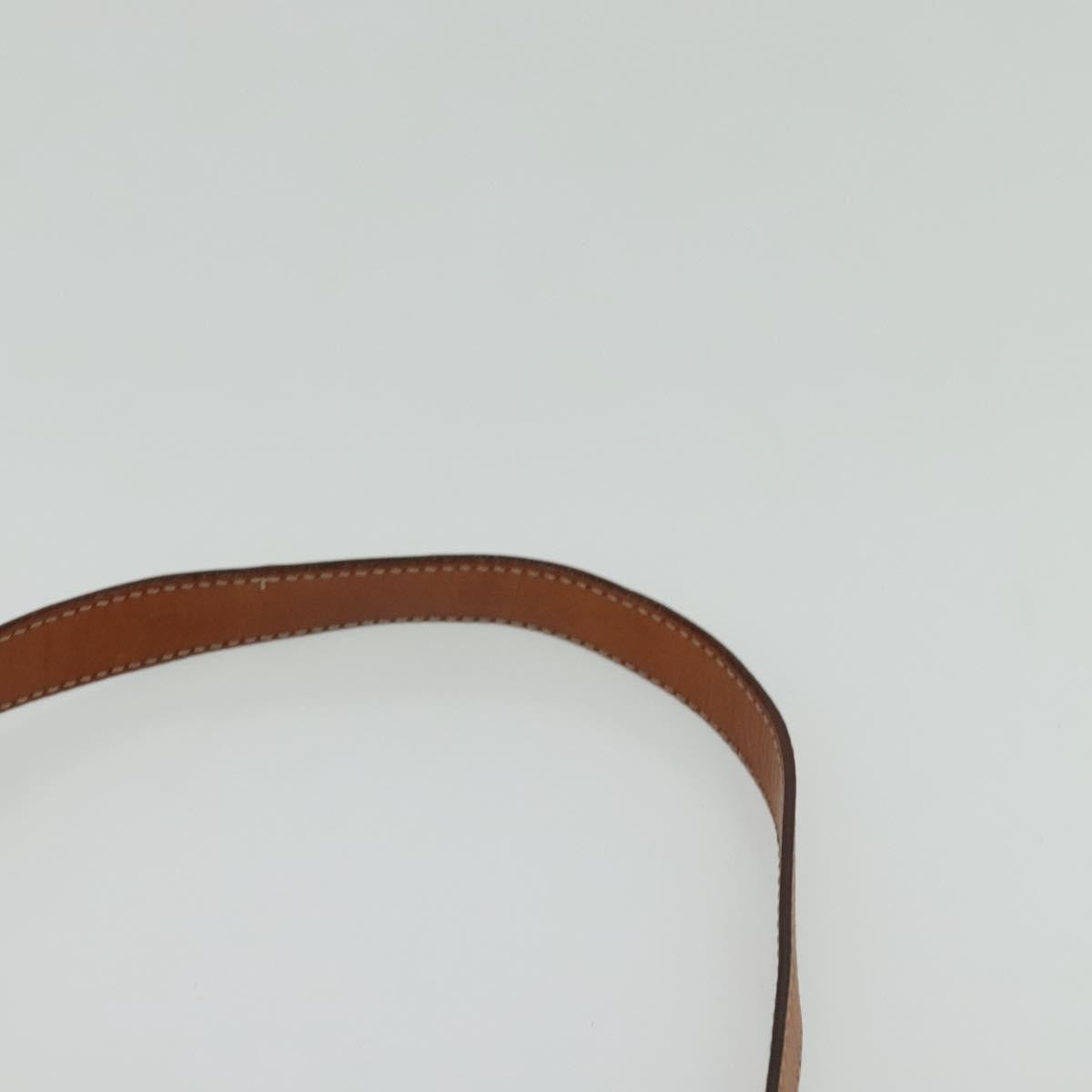 Celine Vintage Macadam Circle Logo Shoulder Bag Canvas and Leather, Brown, Canvas, Shoulder Bag