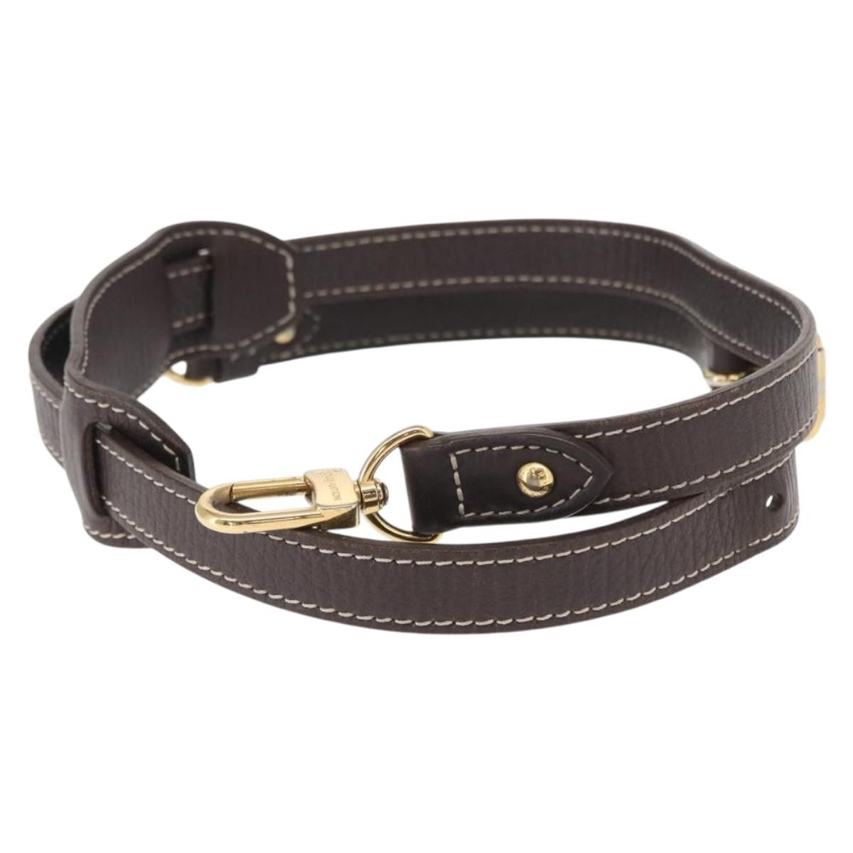 Louis Vuitton Adjustable Shoulder Strap Empreinte Leather, BROWN, LEATHER, Straps