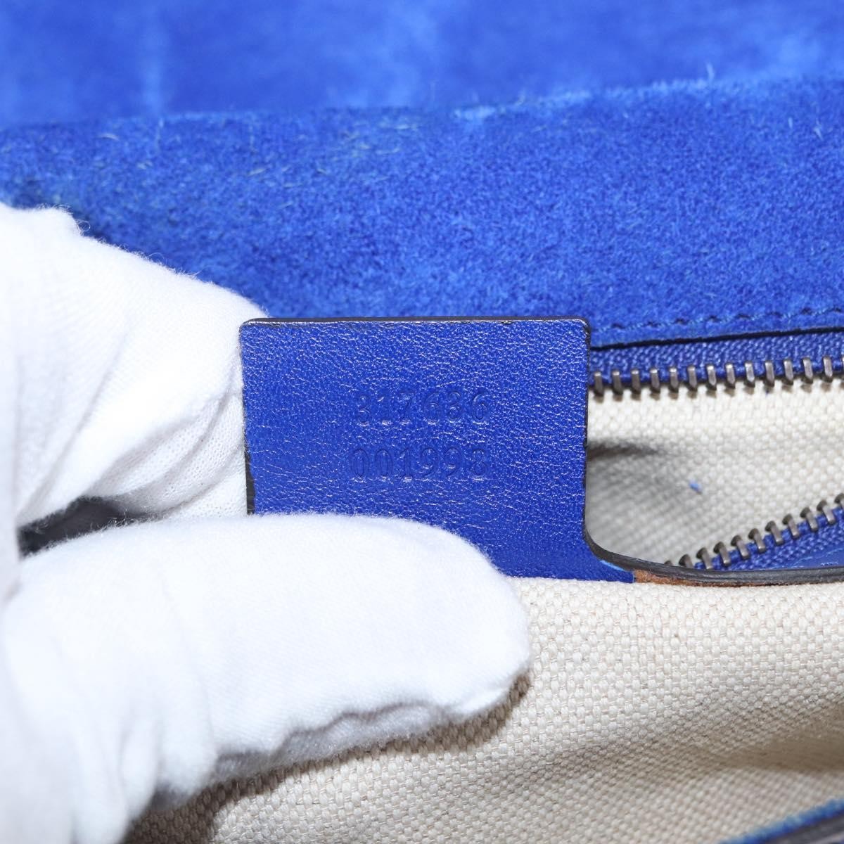 Gucci Bright Bit Shoulder Bag Patent, BLUE, PATENT_LEATHER, Shoulder bag