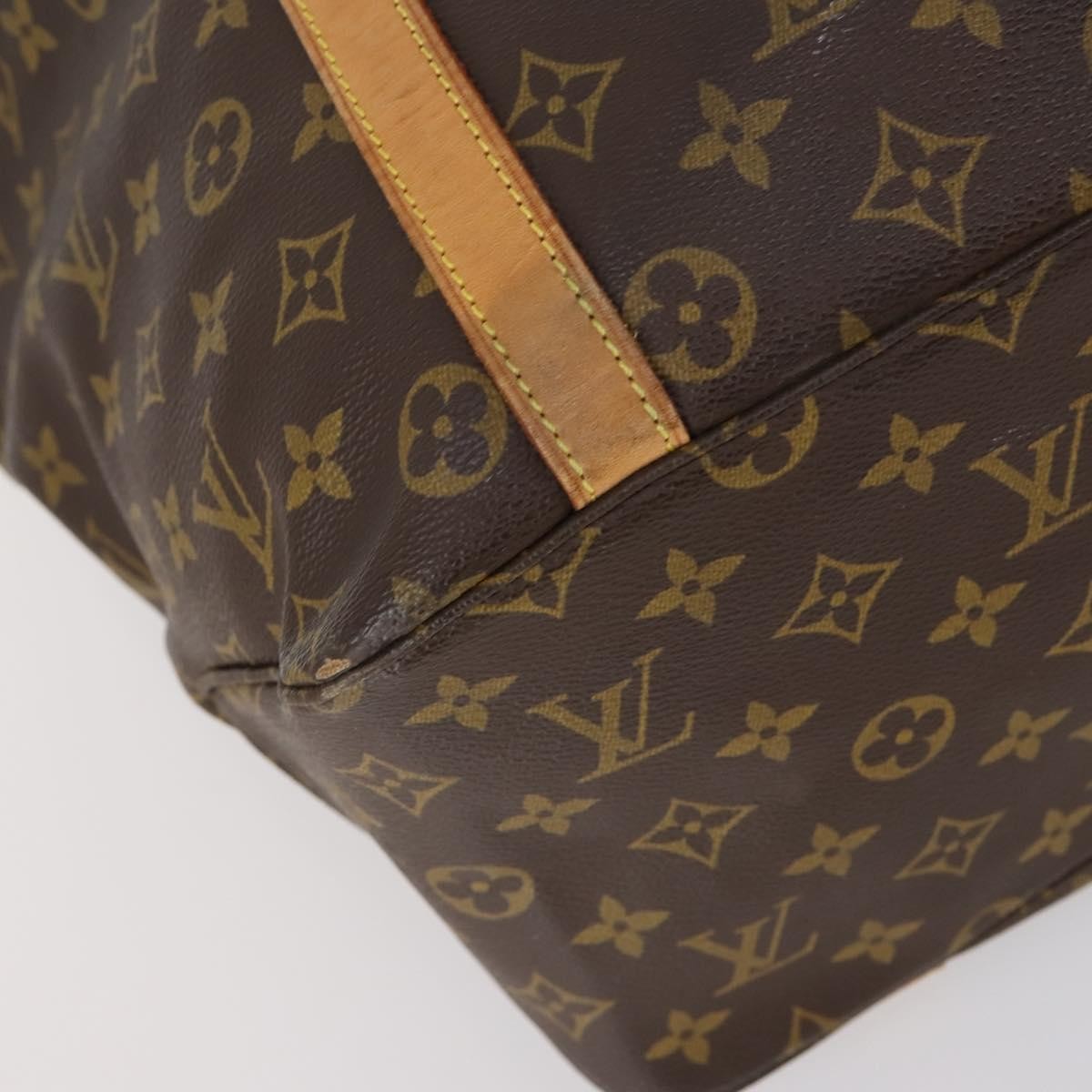 Louis Vuitton Shopping Sac Handbag Monogram Canvas, BROWN, CANVAS, Handbag