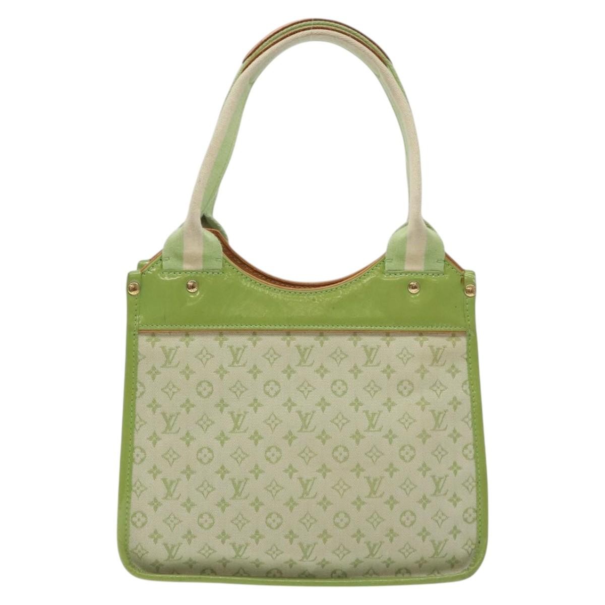Louis Vuitton Kathleen Tote Mini Lin, GREEN, CANVAS, Handbag