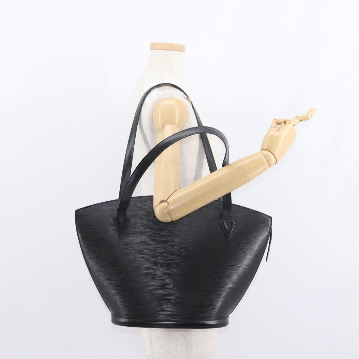 Louis Vuitton Saint Jacques Handbag Epi Leather, BLACK, LEATHER, Shoulder bag