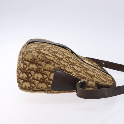 Christian Dior Vintage Trotter Shoulder Bag Canvas, BROWN, CANVAS, Shoulder bag
