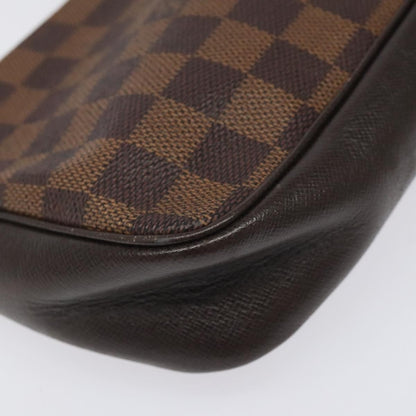 Louis Vuitton Trousse Make Up Bag Damier, BROWN, CANVAS, Clutche & pouche