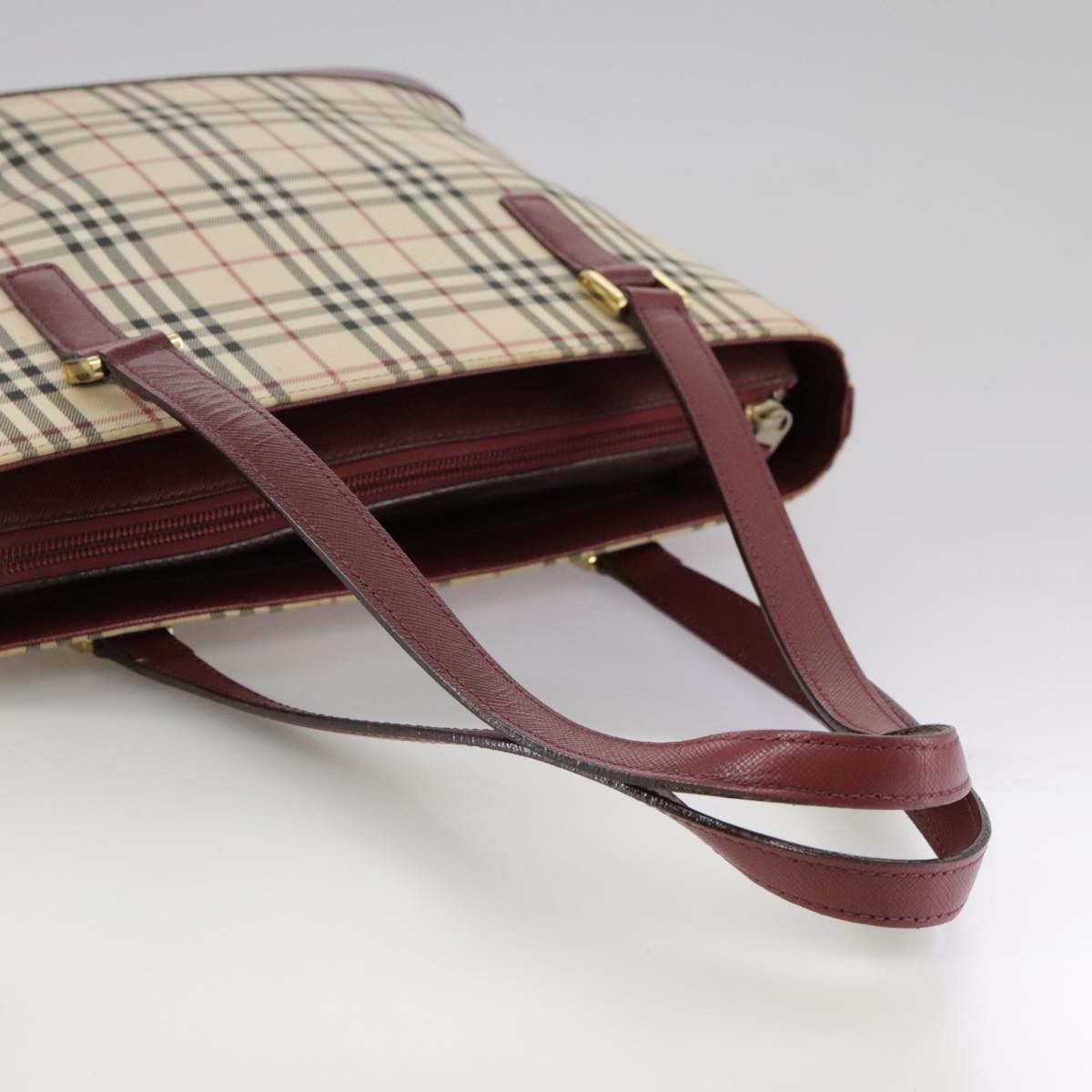 Burberry Nova Check Tote canvas check pattern, BEIGE, CANVAS, Tote bag