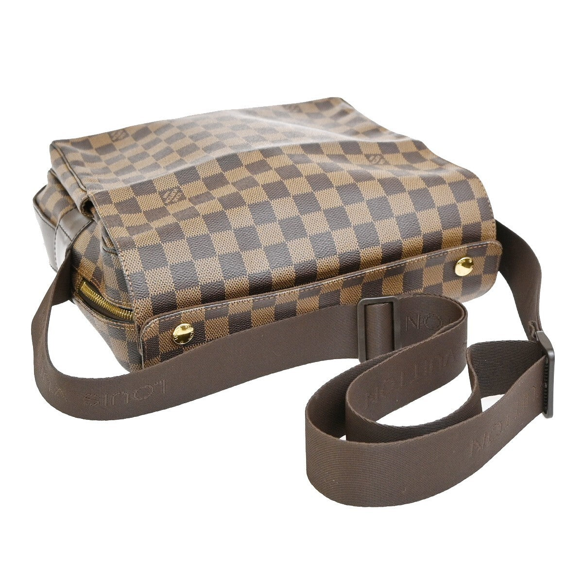 Louis Vuitton Naviglio Handbag Damier, BROWN, CANVAS, Shoulder bag