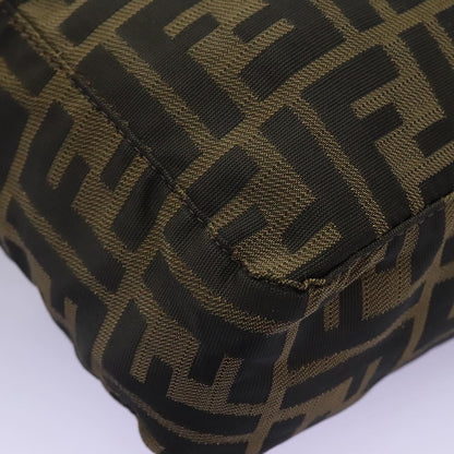 Fendi Open Shopping Tote Zucca Canvas, KHAKI, CANVAS, Tote bag