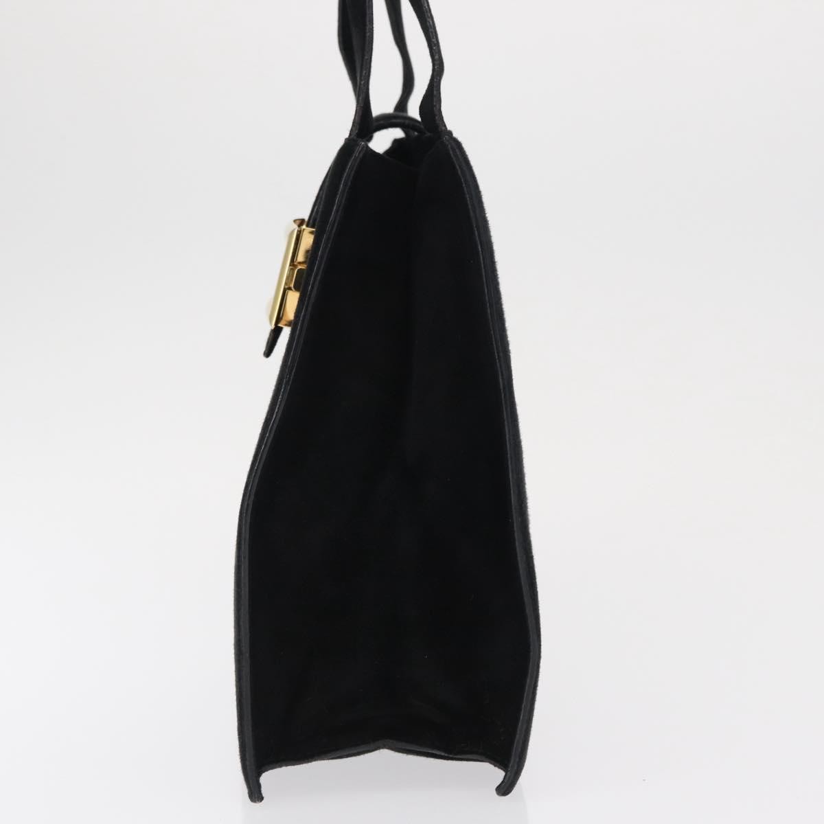 Prada Vintage Handbag Suede, BLACK, SUEDE, Handbag