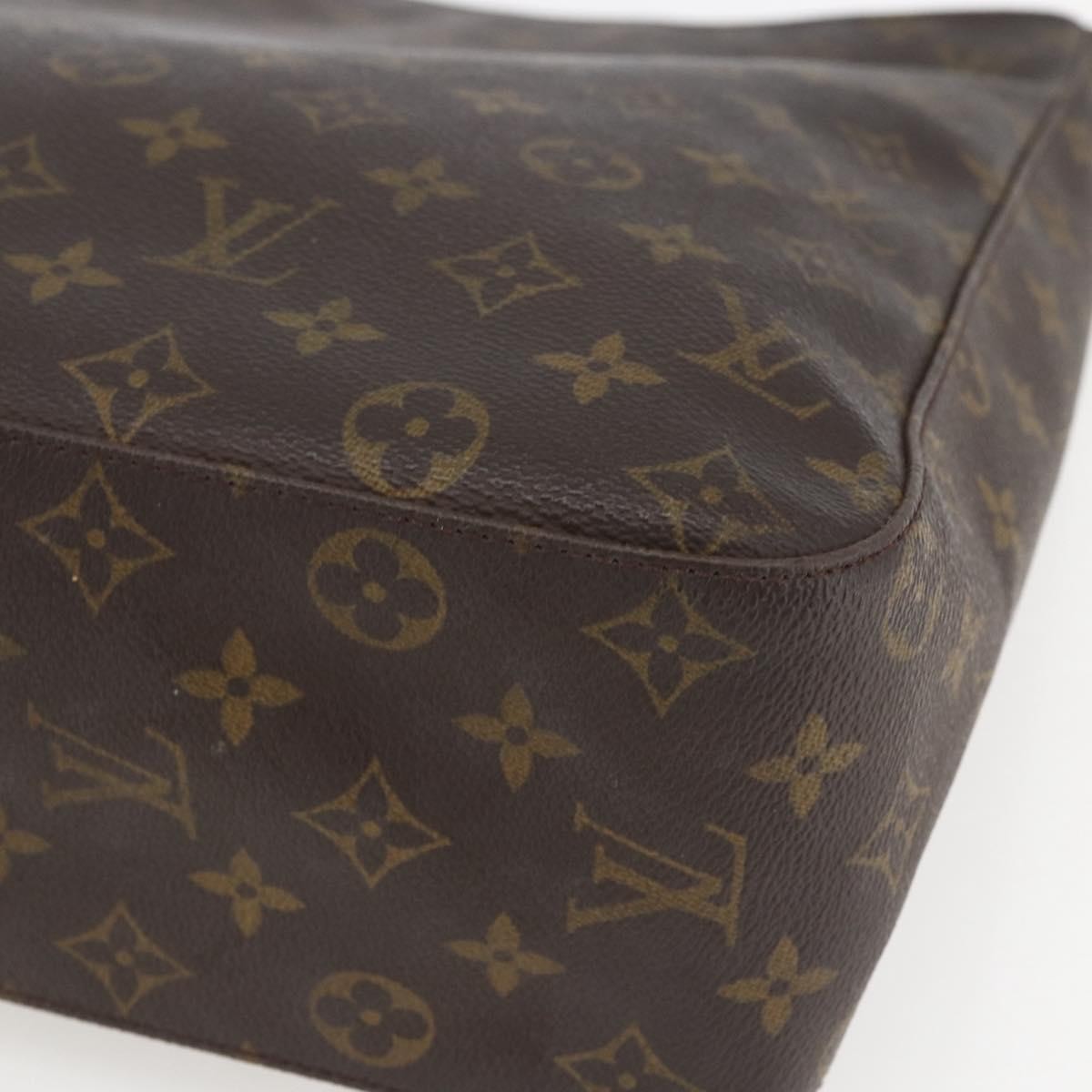 Louis Vuitton Looping Handbag Monogram Canvas, BROWN, CANVAS, Shoulder bag
